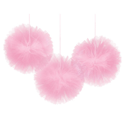Tulle Fluffy Decorations - Pink
