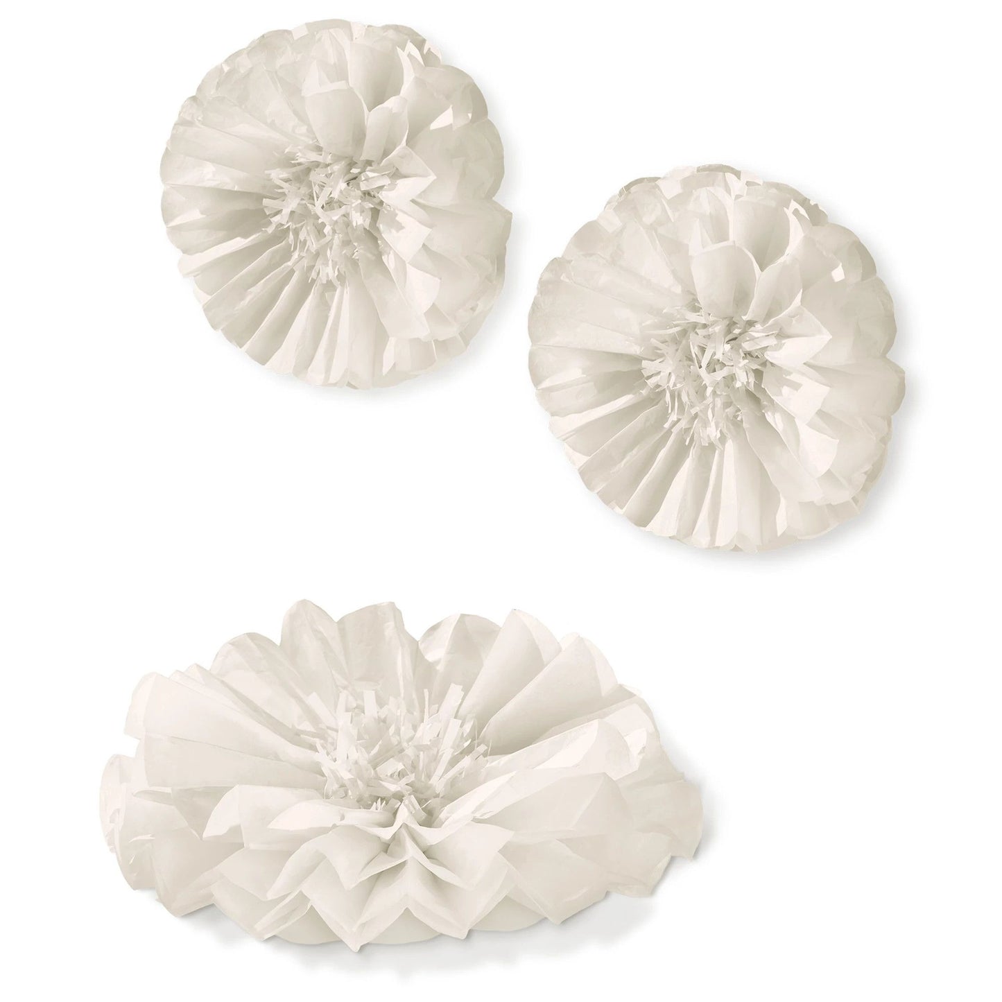 Fluffy Flower - White