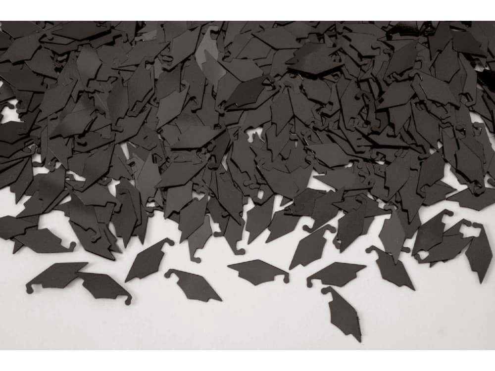 1/2Oz Graduation Confetti-Black Caps