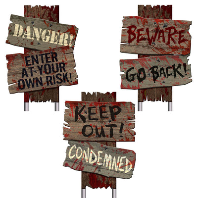 Wicked Sidewalk Signs-3Pcs