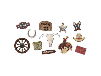 Western Value Pack Cutouts-12Pcs