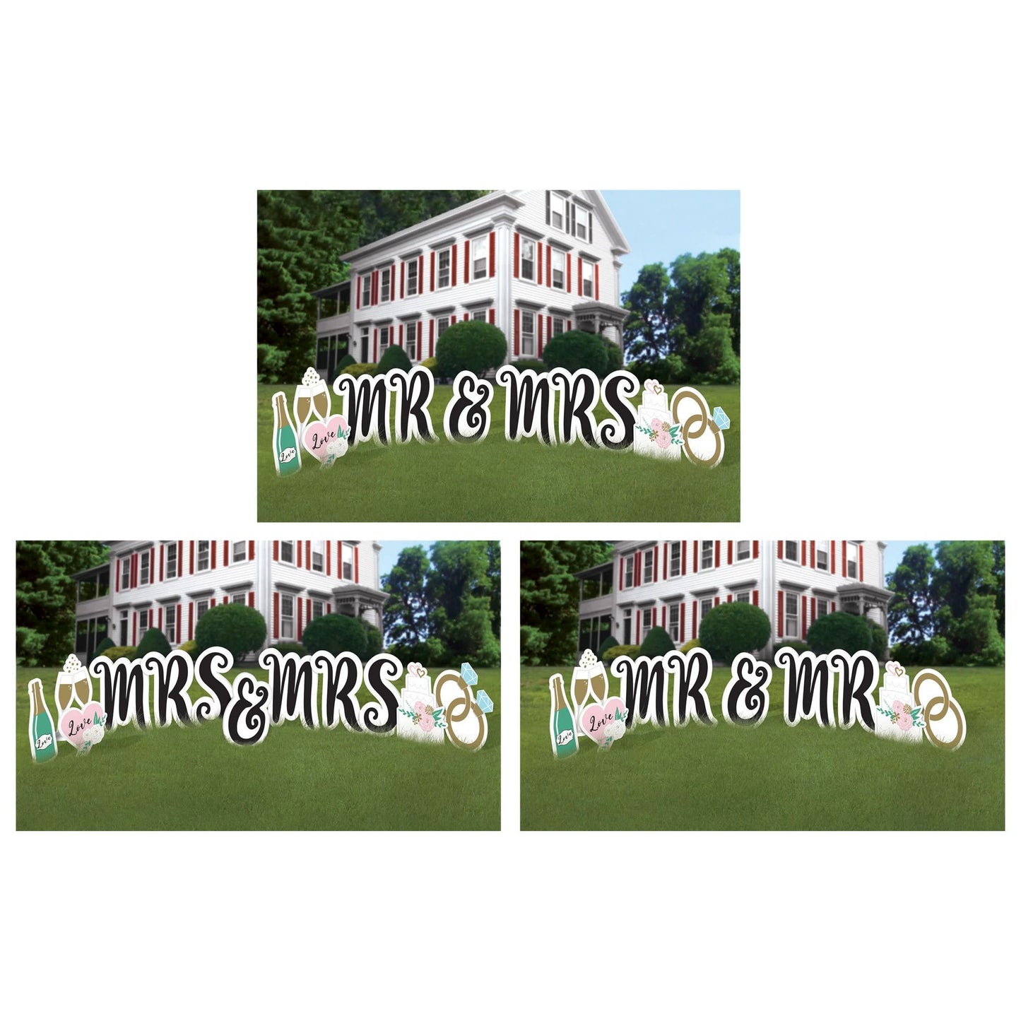 Giant Wedding Yard Decorations