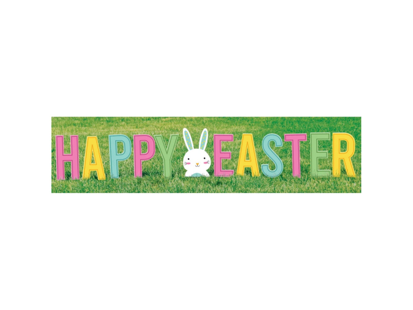Happy Easter Yard Signs, 13 3/5" - 15 1/2"