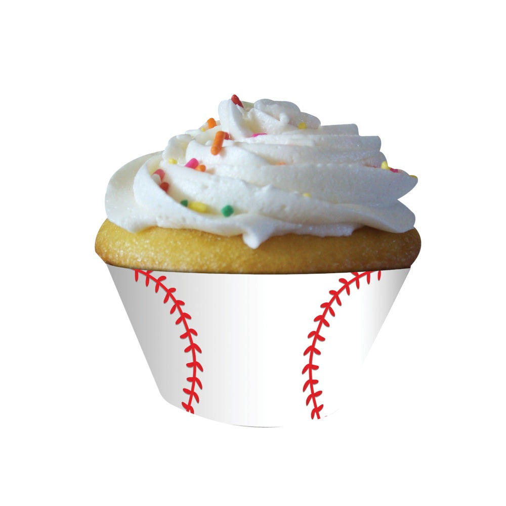 Cupcake Wrappers Baseball