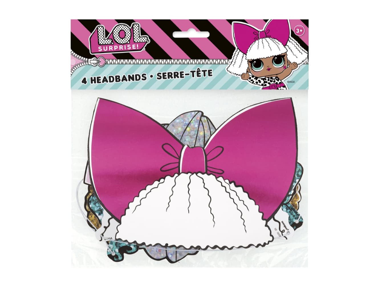 Lol Paper Headbands-4Ct