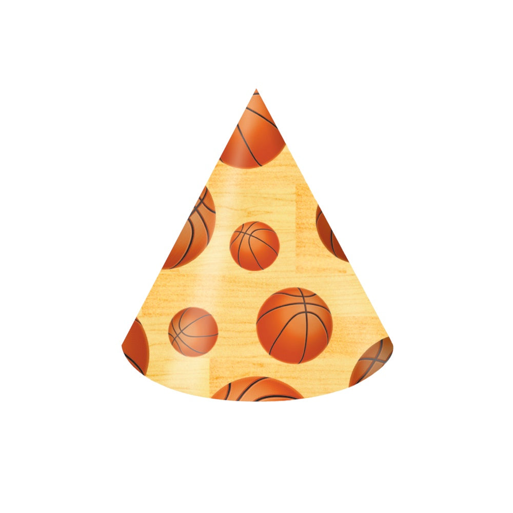 Team Sports Basketball Party Hats/Disc