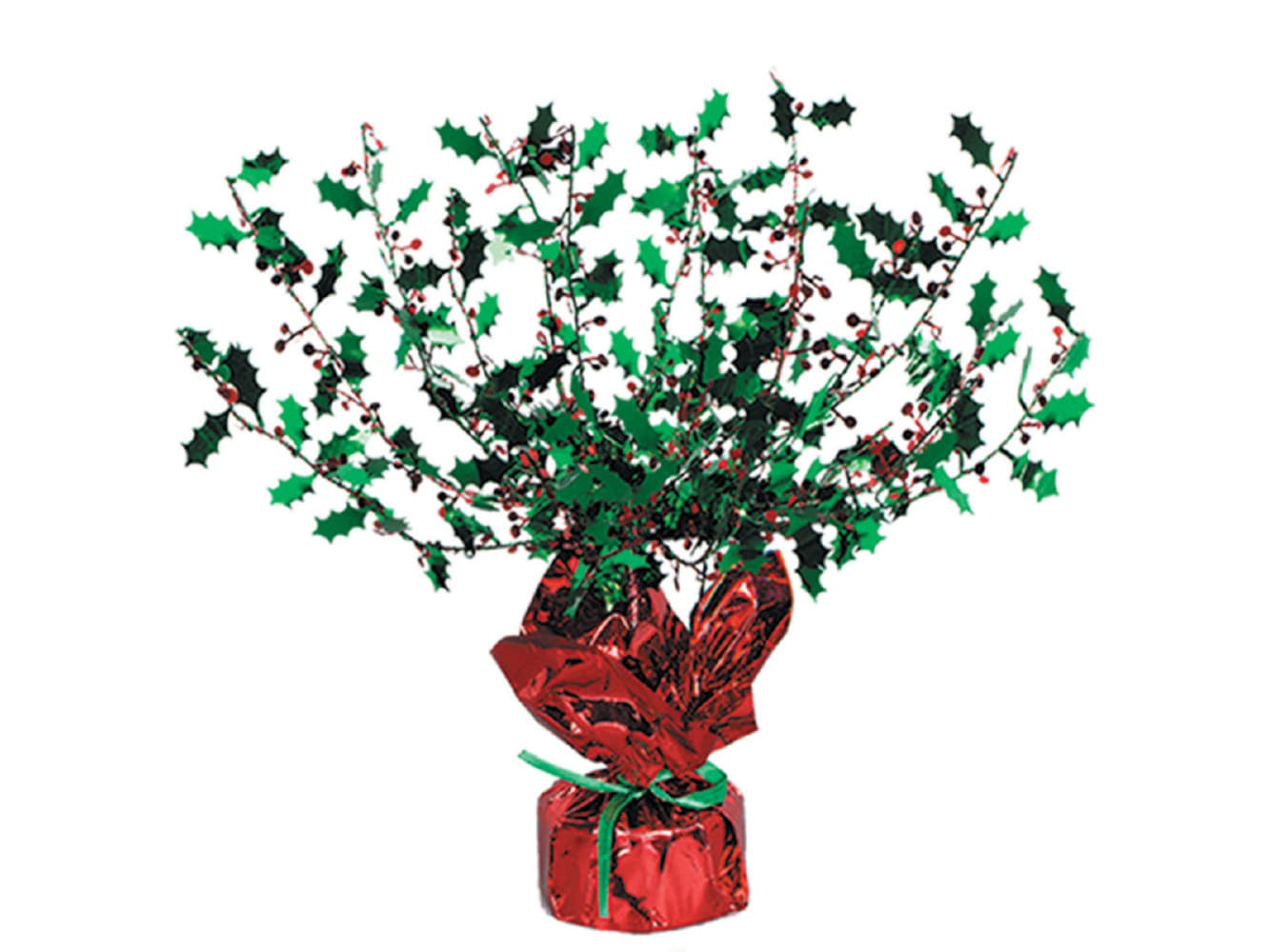 Holly &amp; Berry Burst Centerpiece, 15"