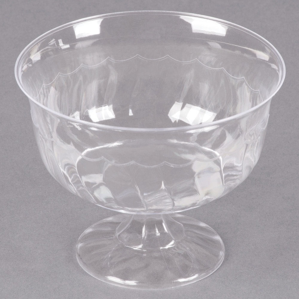8 oz. 1‑Piece Clear Dessert Cups (10‑Count)