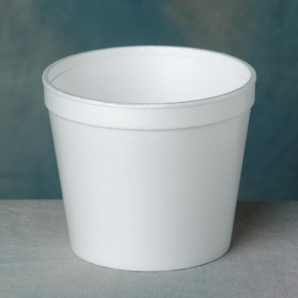 Fibracan 20 Oz Round Foam Cont, 25Ct