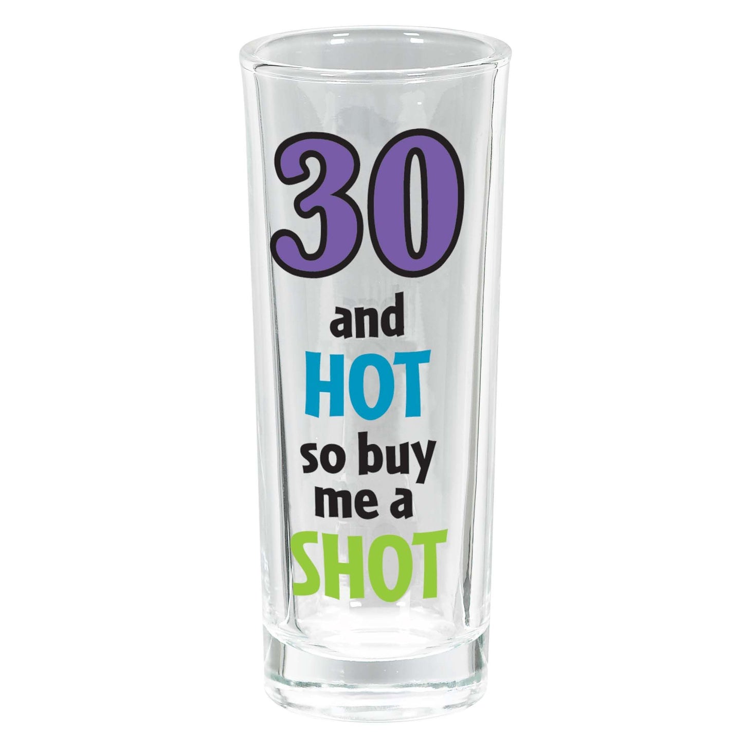 Shot Glas Tall Bday 30