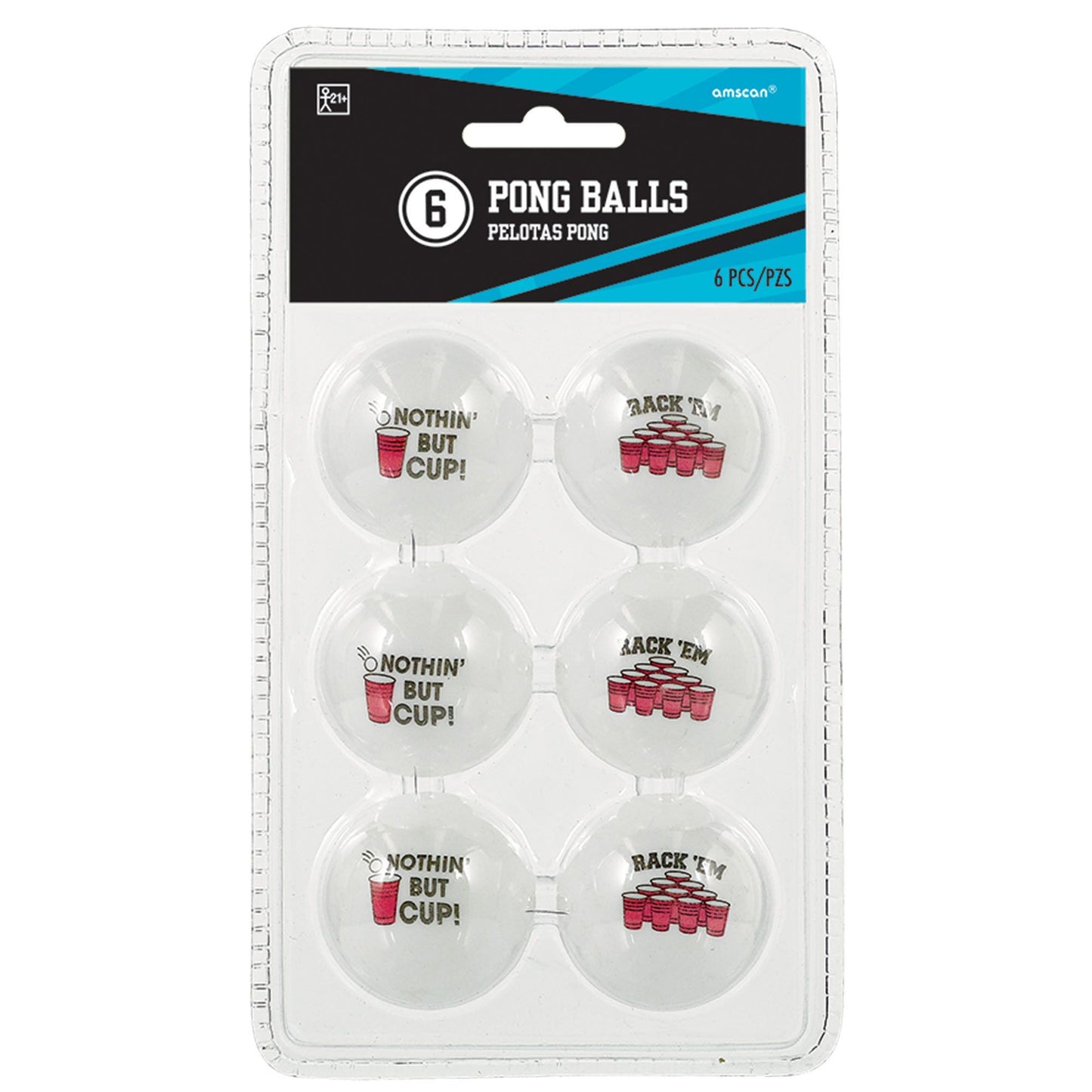 Red Cup Pong Balls 6Pk