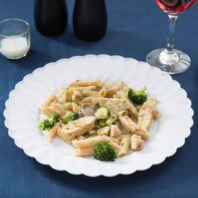 10.25" Dinner Plates,White,18Pk