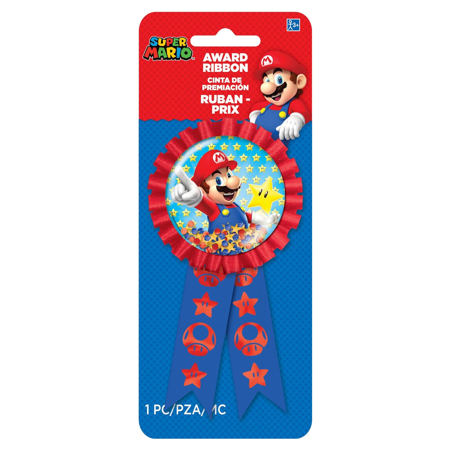 Super Mario Brothers Pouch Award Ribbon