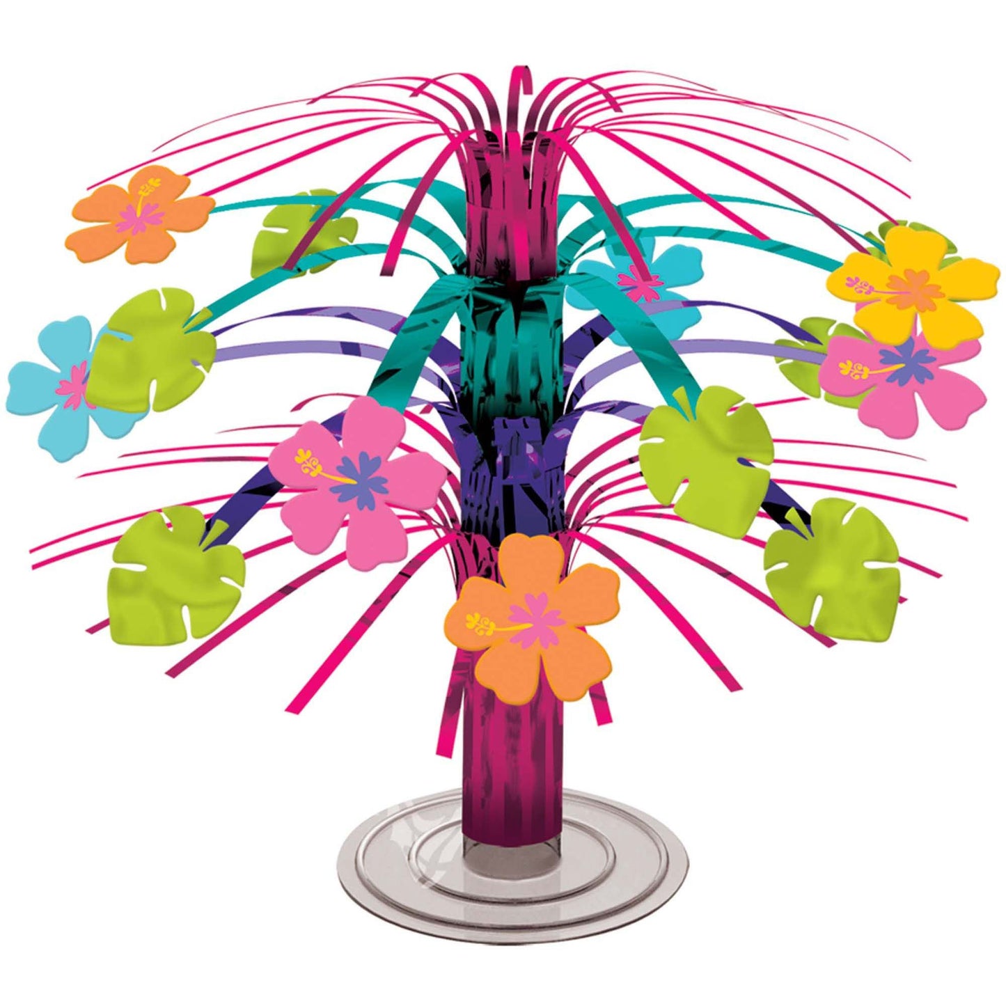 Hibiscus Mini Foil Cascade Centerpiece