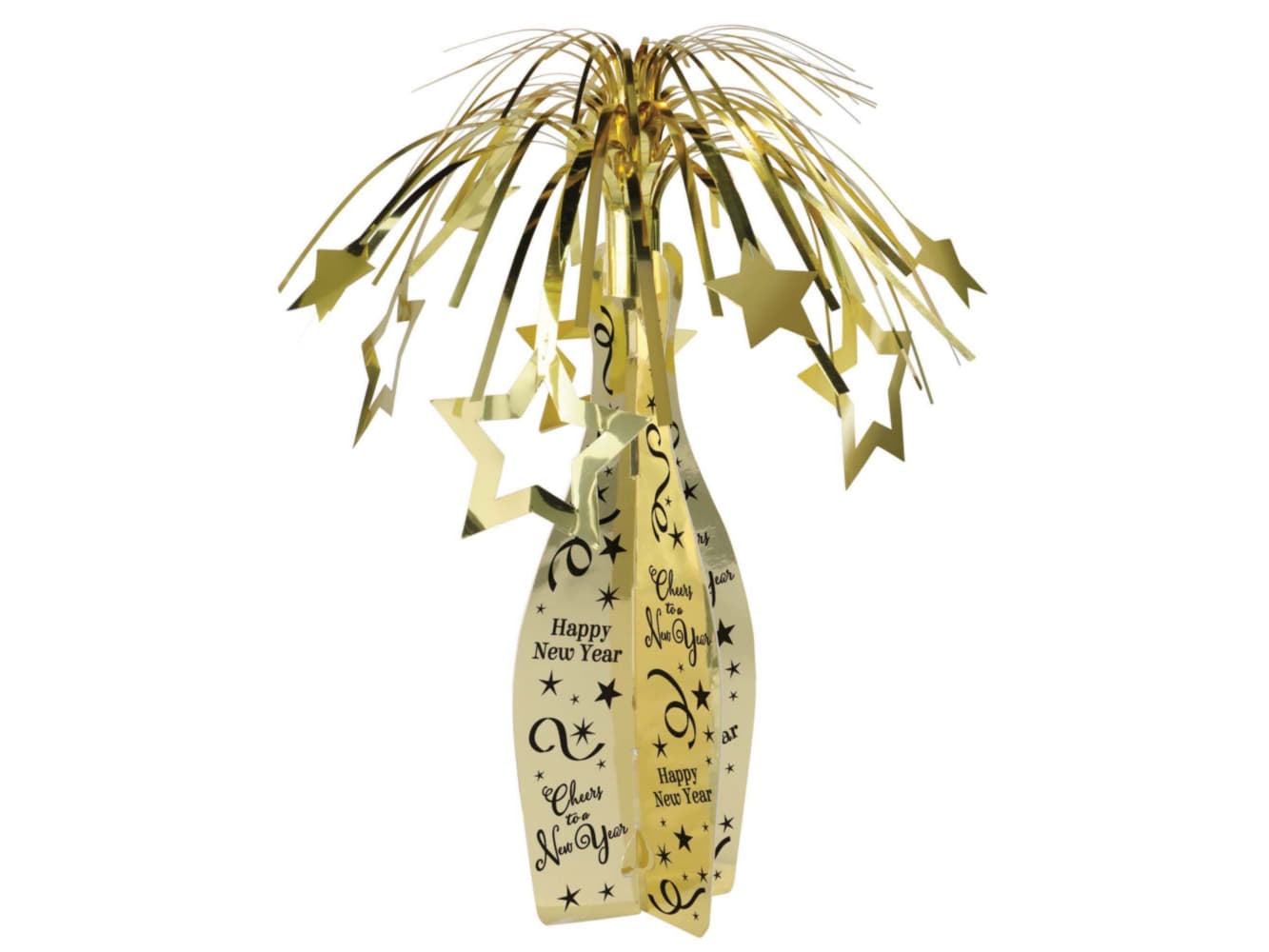 19In Champagne Bottle Centerpiece