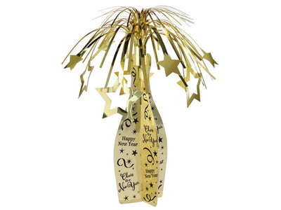19In Champagne Bottle Centerpiece