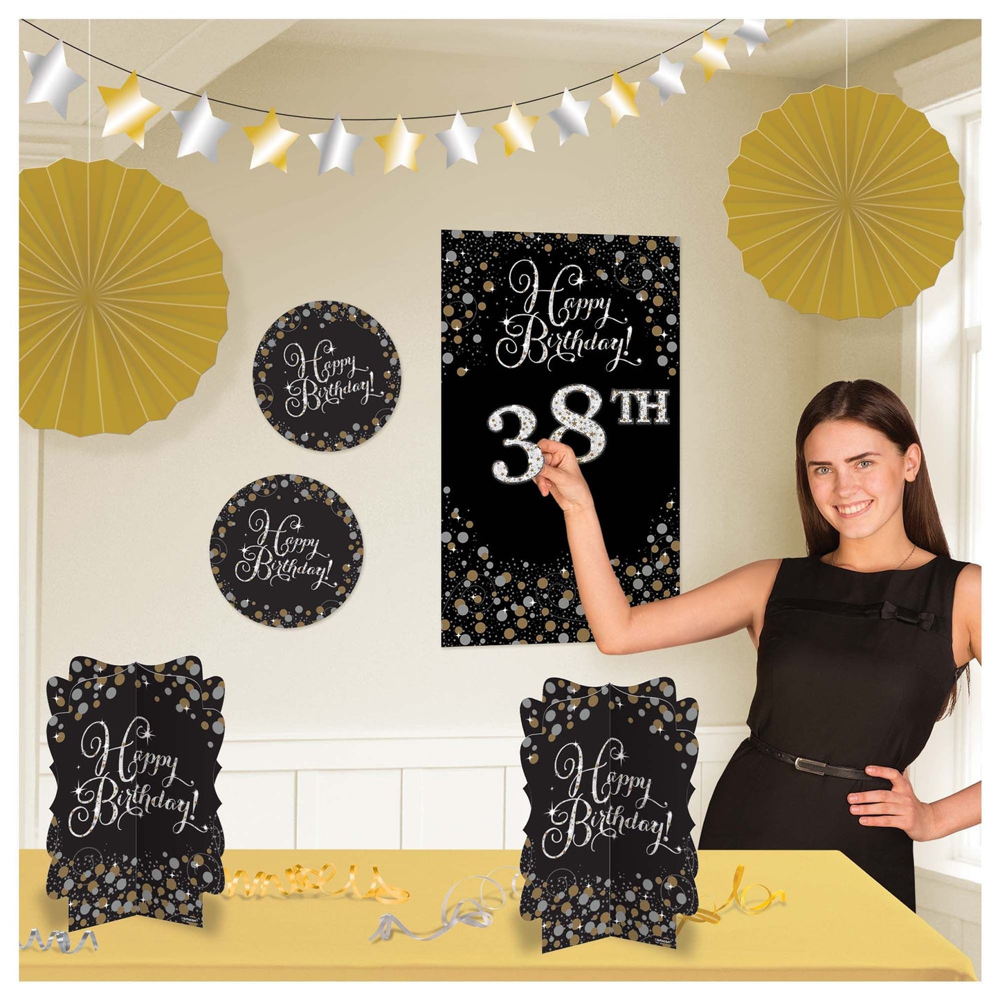 Sparkling Celebration Add - Any - Age Room Decoration Kit