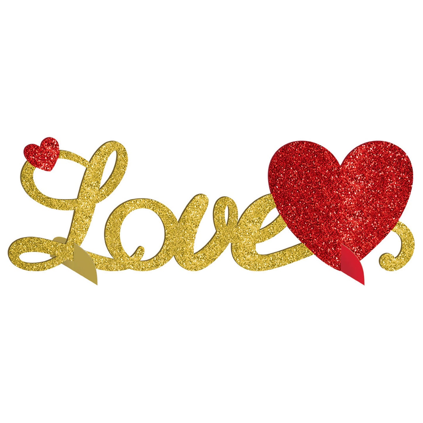 Love Glitter 3 - D Table Centerpiece