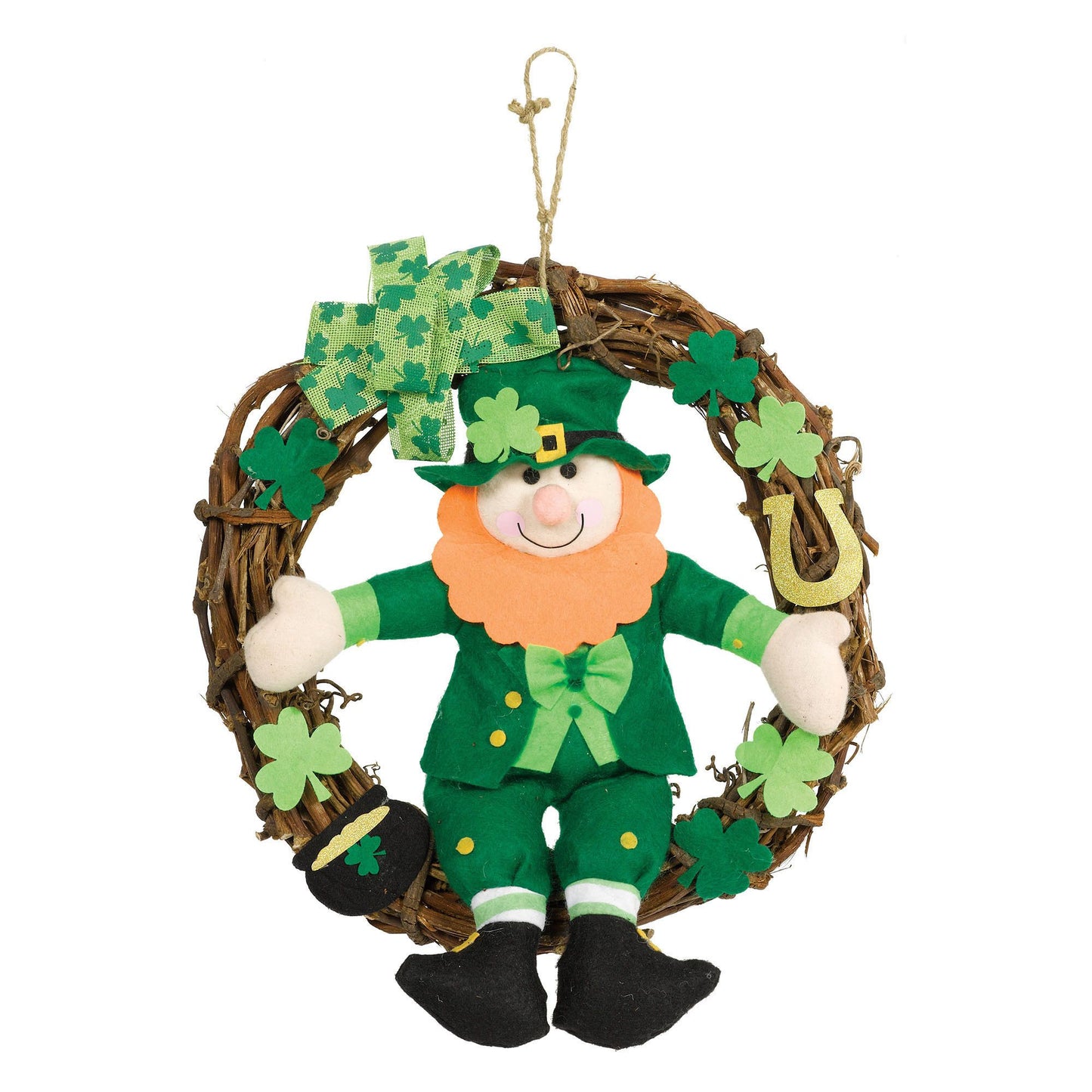St. Patrick'S Day Grapevine Wreath