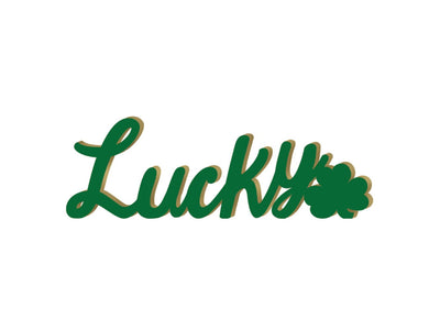 Lucky Script Sign