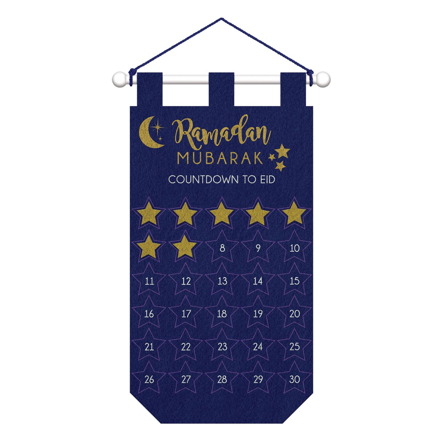 Felt Eid Countdown Banner