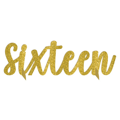 Sixteen Glitter Table Decoration