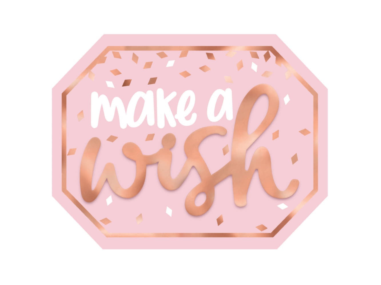 Blush Make A Wish Standing Sign