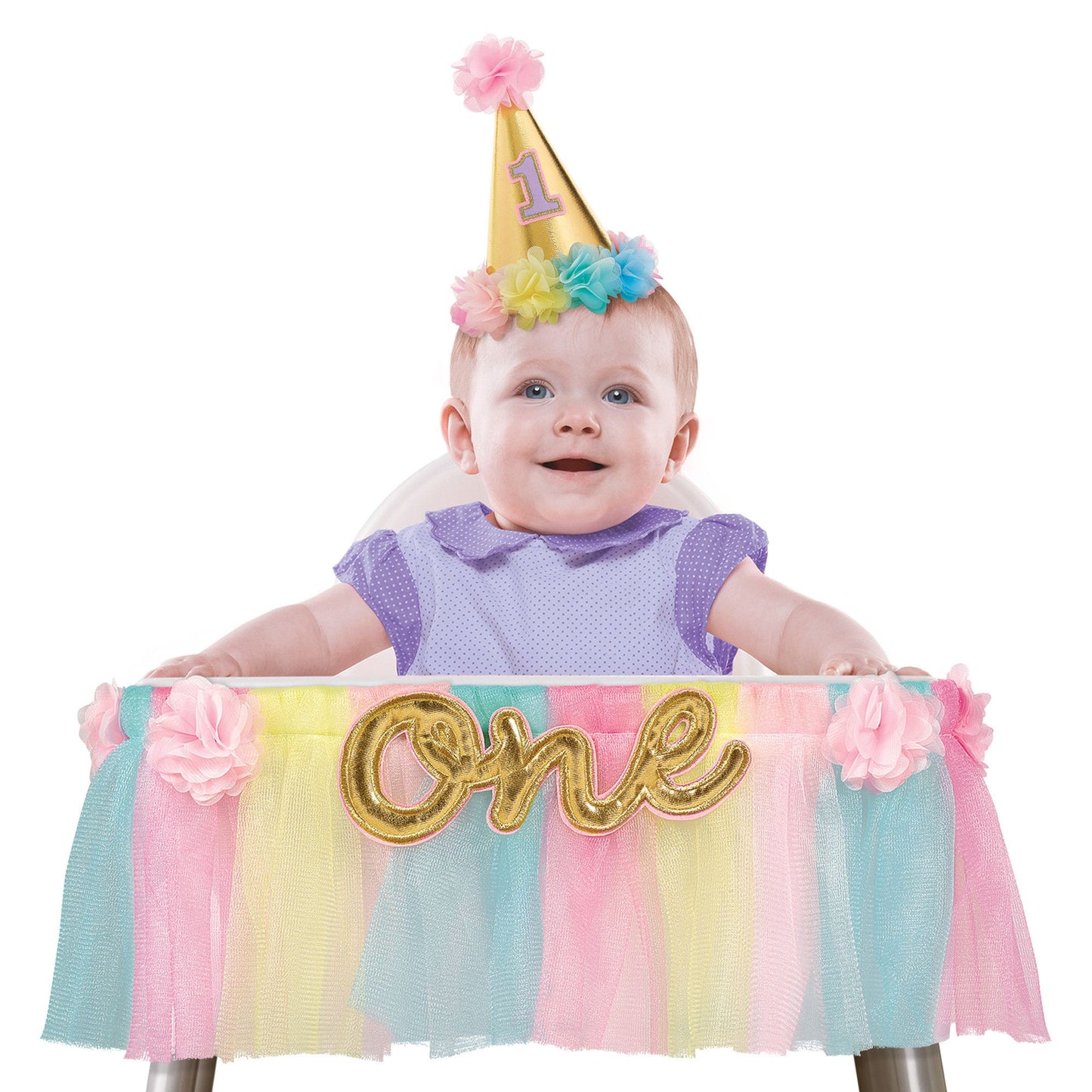 Deluxe High Chair Decoration - Girl