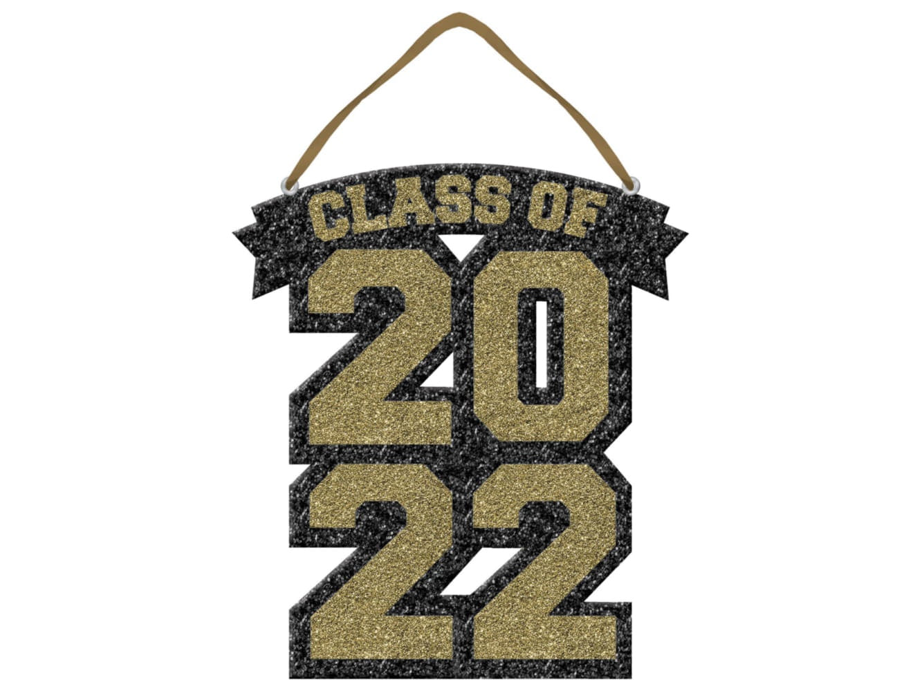 Class Of 2022 Glitter Foam Sign, 10" x 9 1/4"