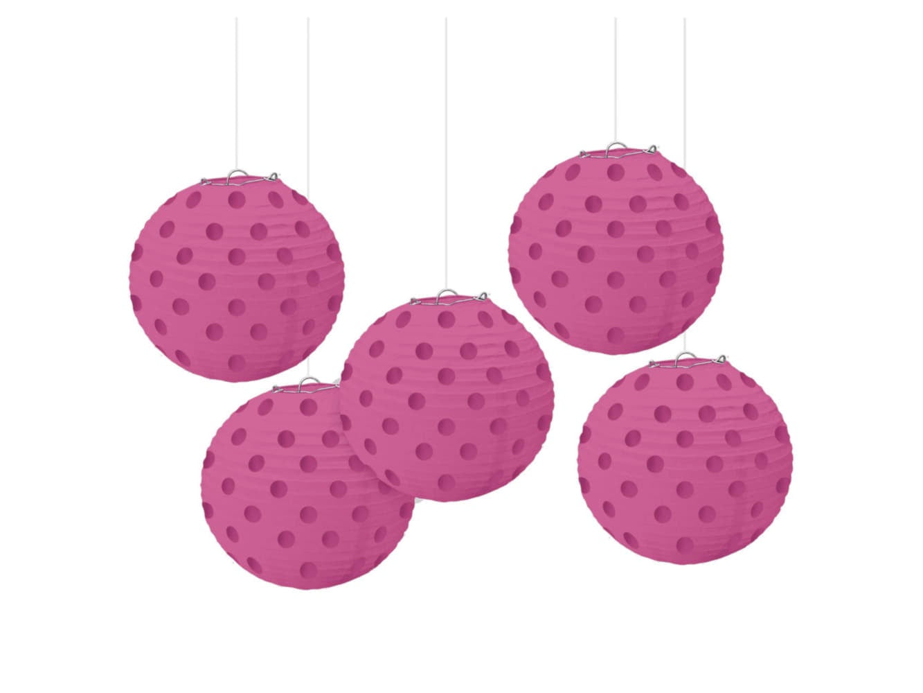 5In Foil Mini Hot Stamp Lanterns-Hot Pink