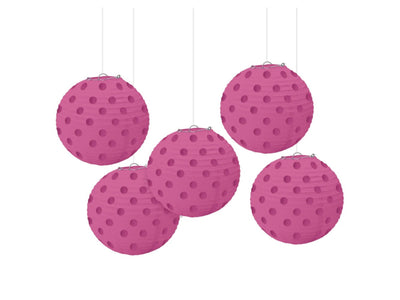 5In Foil Mini Hot Stamp Lanterns-Hot Pink
