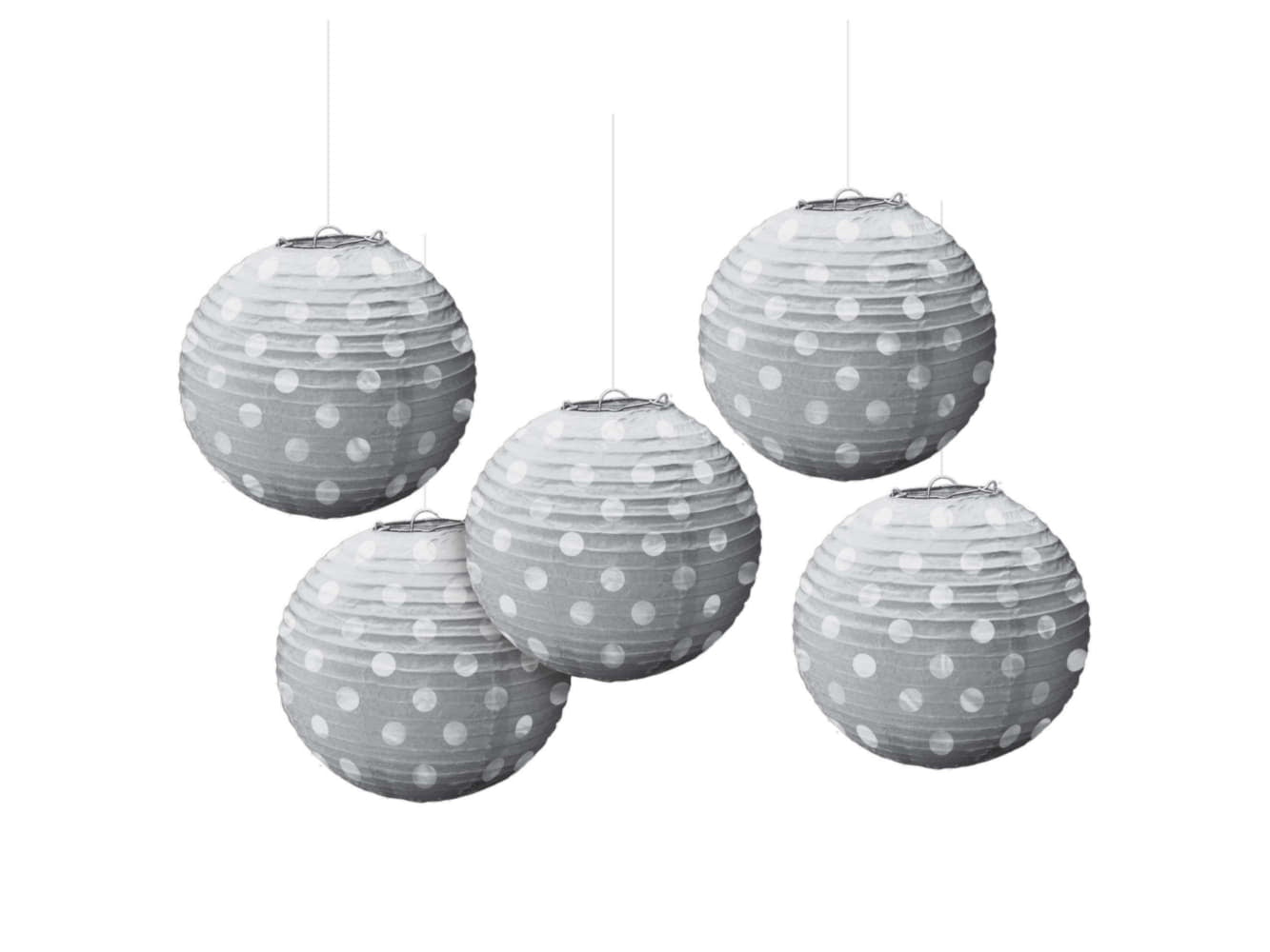 5In Foil Mini Hot Stamp Lanterns-Silver