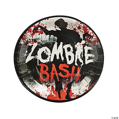9" Zombie Party Dinner Plate (8Pc)