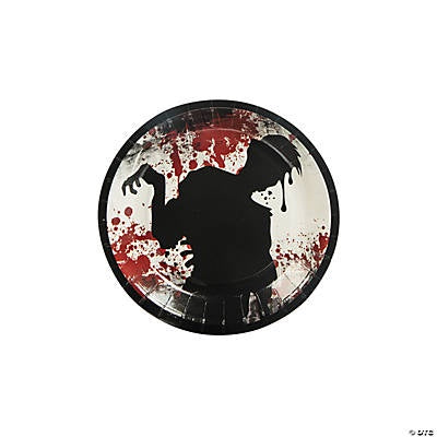 7" Zombie Party Dessert Plates (8Pc)