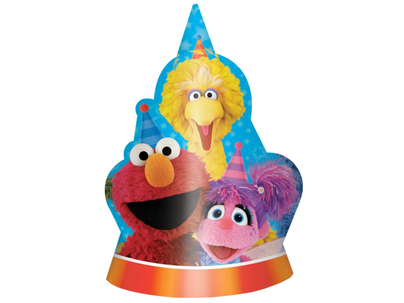 6In Sesame Street Party Hats-8Pcs