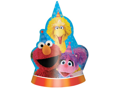 6In Sesame Street Party Hats-8Pcs