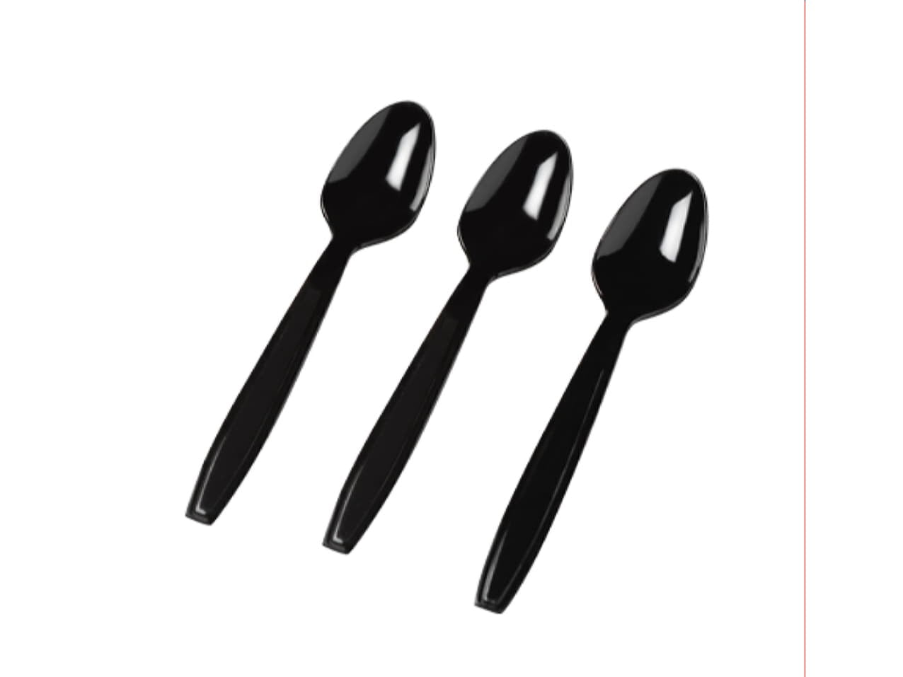 Extra Heavy Duty Black Spoon-100Pc