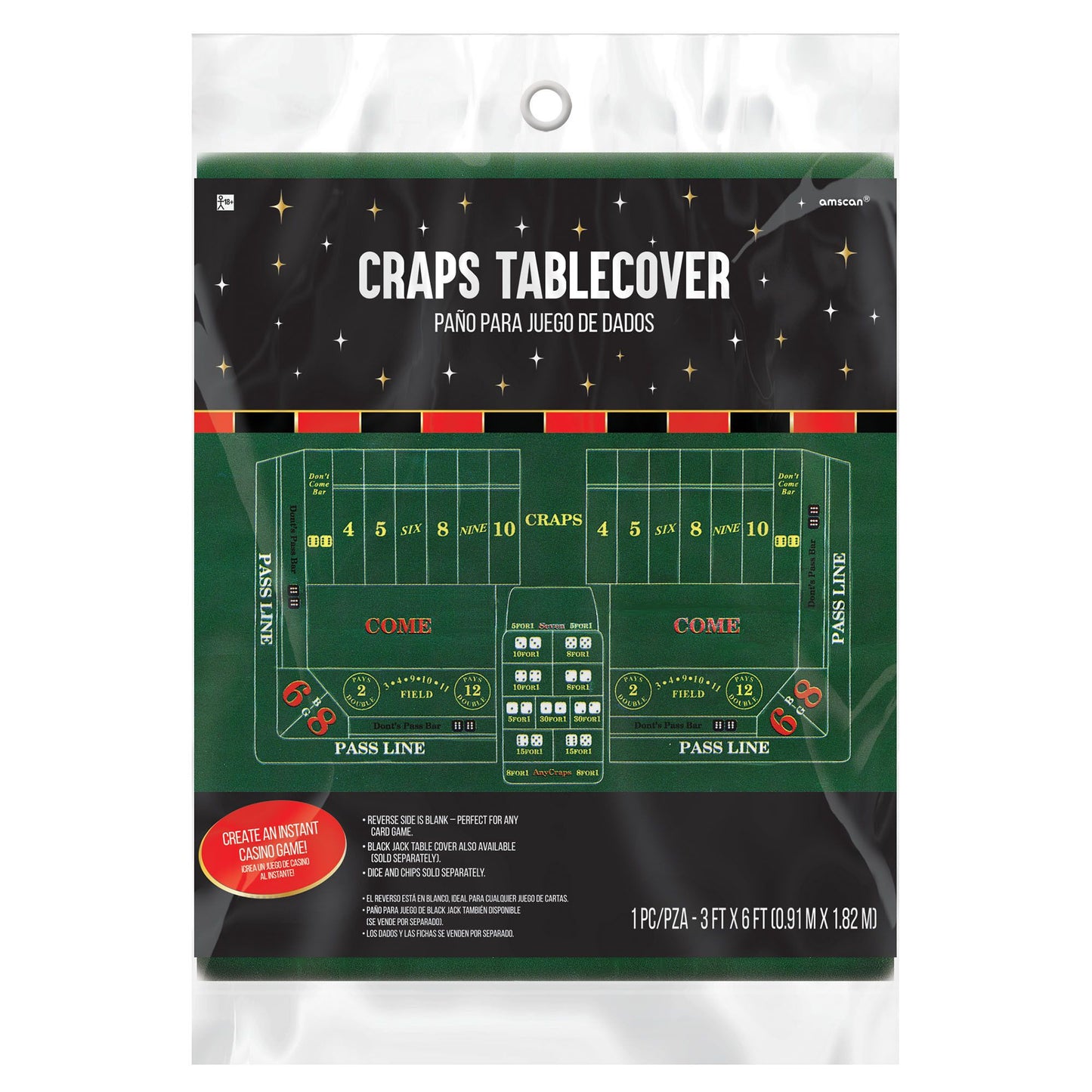 Craps Felt Tablecover