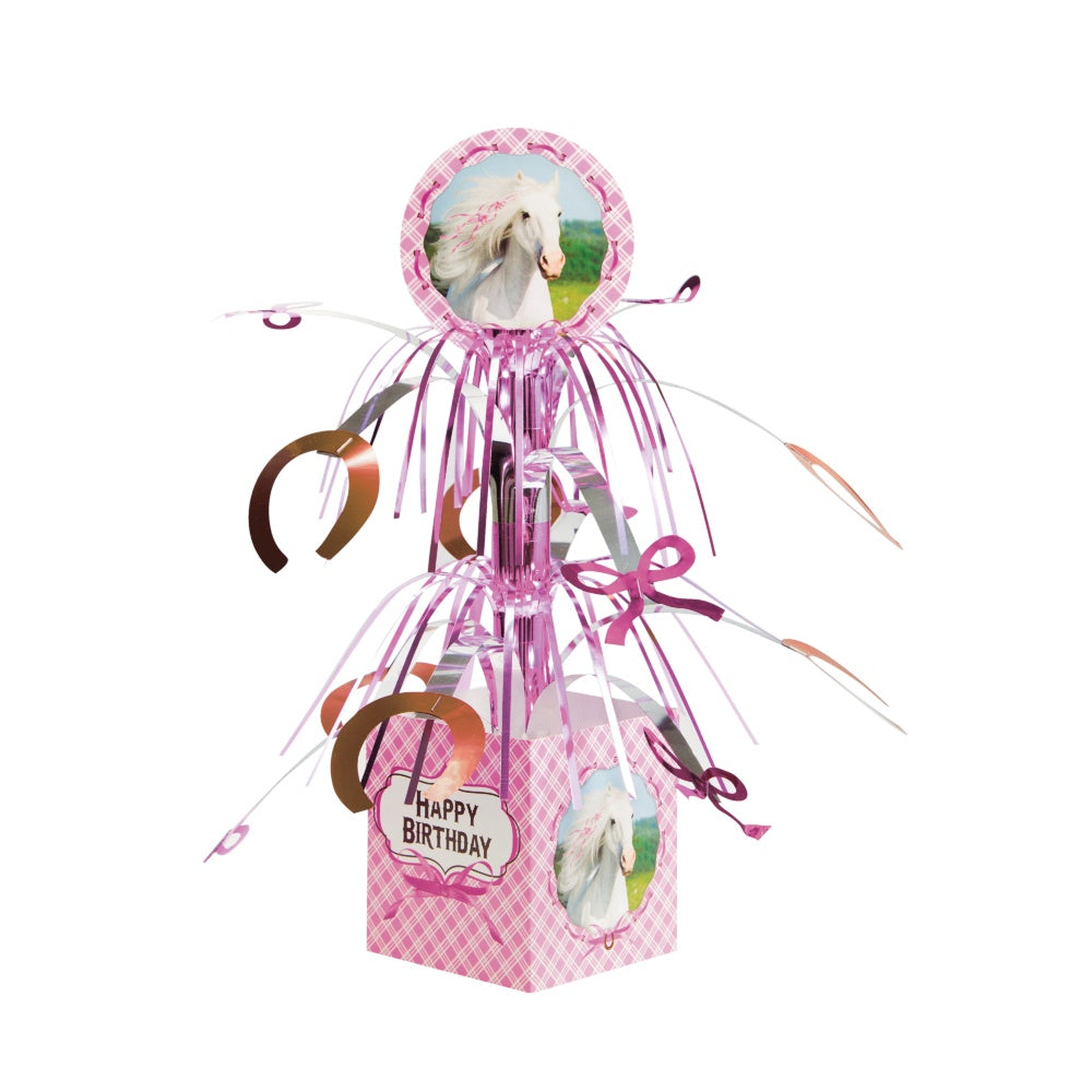 Pink Horse Centerpiece Cascade