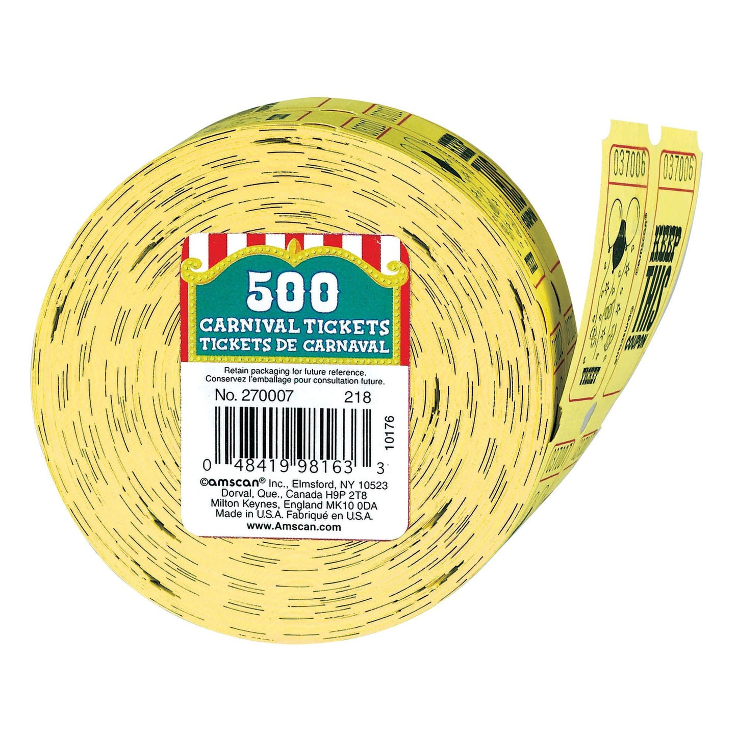 Carnival Tickets - 500Pcs