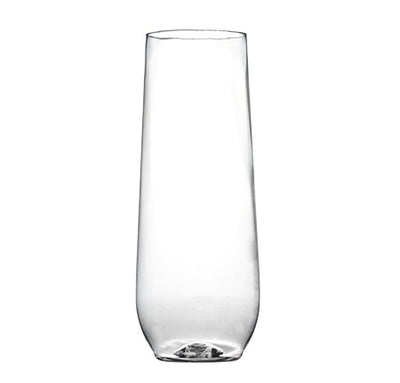 10 Oz. Stemless Flutes, Clear, 16Ct