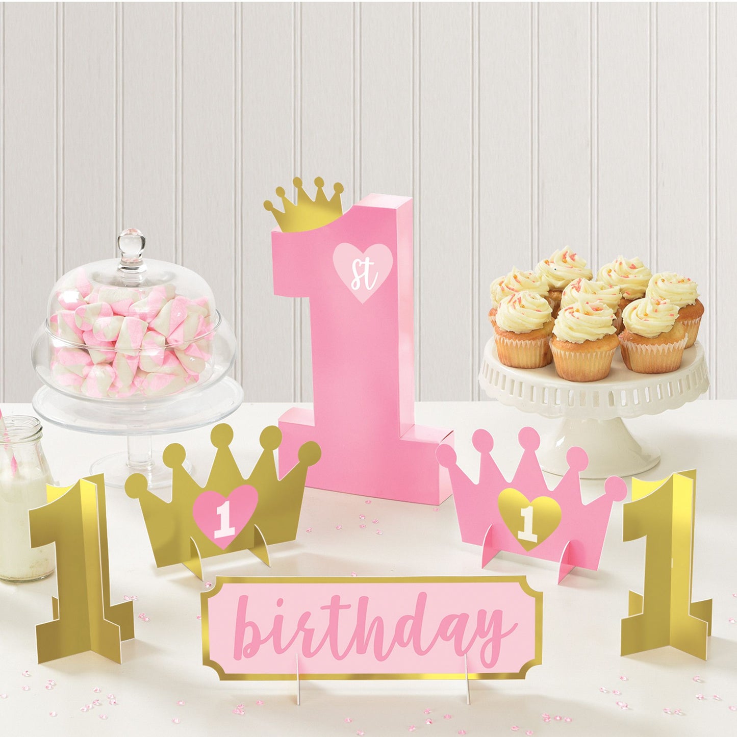 Table Decorating Kit 1St Birthday-Girl