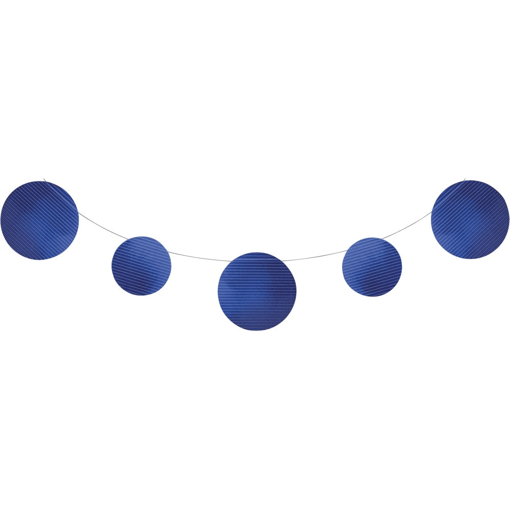 Foil Embossed Banner - Blue/Disc