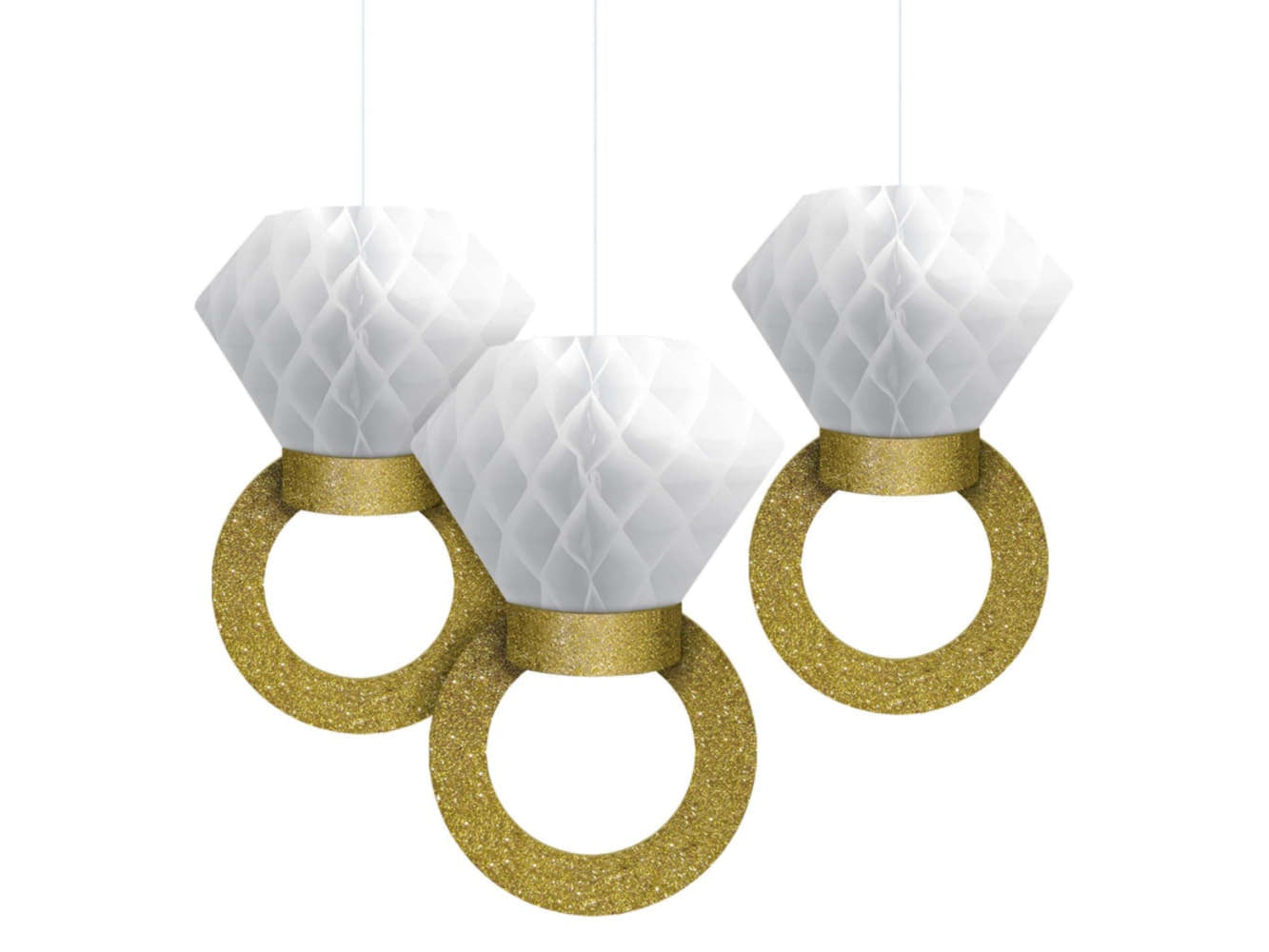 Honeycomb Ring Hanging Decorations-3Pcs