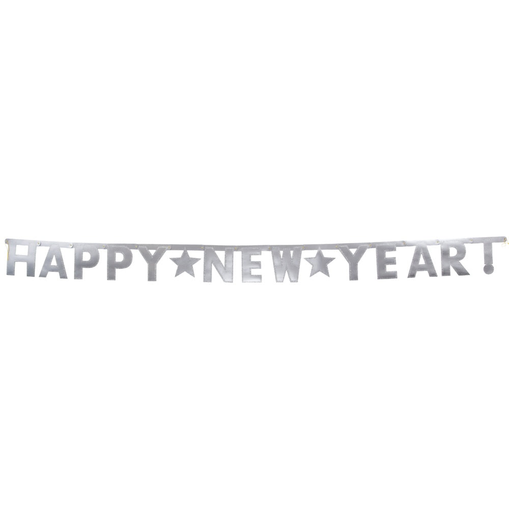 Happy New Years Silver Banner