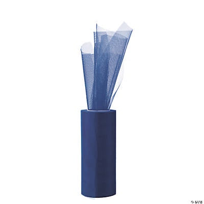 Dark Blue Large Tulle Roll, 12" X 25 Yard