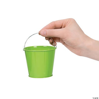 3" Mini Lime Green Pails