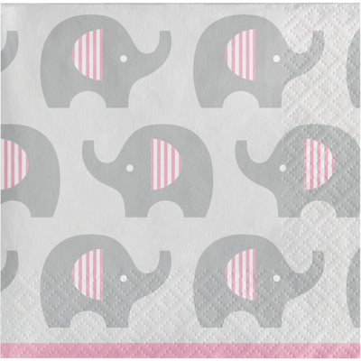 Little Peanut Bev Napkins - Pink