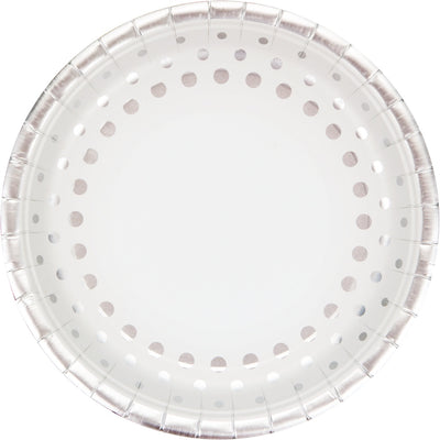 Sprarkle Shine Silver 9In Plates