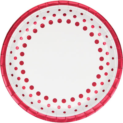 Sparkle & Shine Ruby 9In Plates